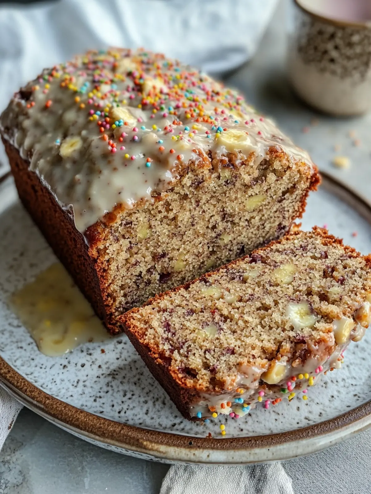 Celebrate Every Bite with Birthday Cake Banana Bread 5 Birthday Cake Banana Bread