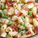 Creamy Pea and Bacon Pasta Salad That's Perfect for Picnics 7 Creamy Pea and Bacon Pasta Salad