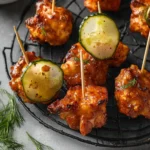 Delicious Pickle-Brined Chicken Bites with Blue Cheese Twist 2 Pickle-Brined Chicken Bites