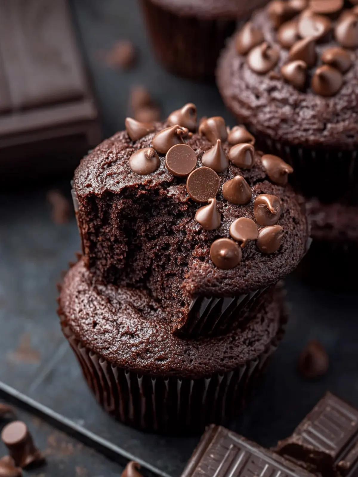 Indulge in Decadent Double Chocolate Muffins Today 5 Double Chocolate Muffins