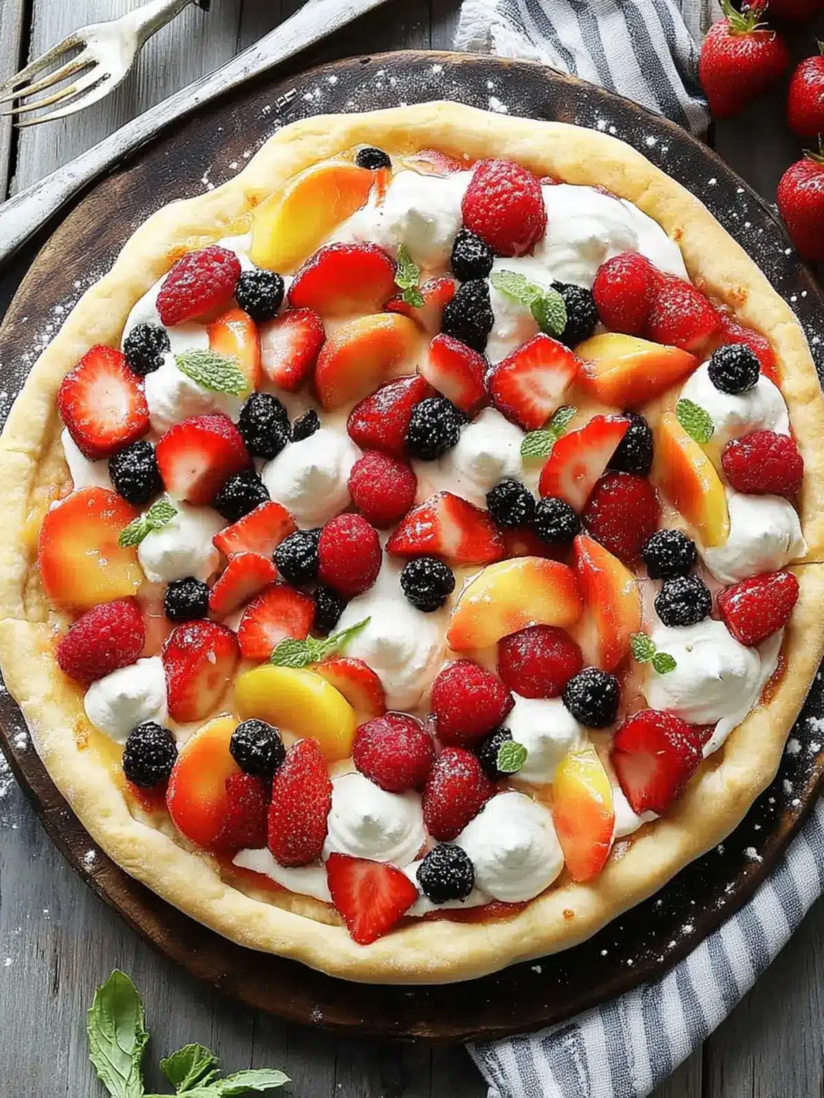 Irresistible Summer Dessert Pizza with Fresh Fruit Delight 2 Summer Dessert Pizza