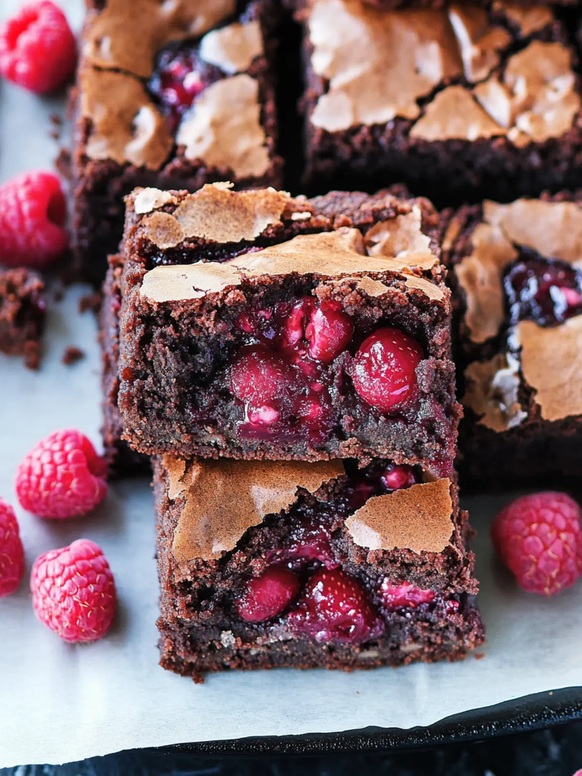 Decadent Raspberry Brownies: Easy, Fudgy Indulgence Awaits 2 Raspberry Brownies
