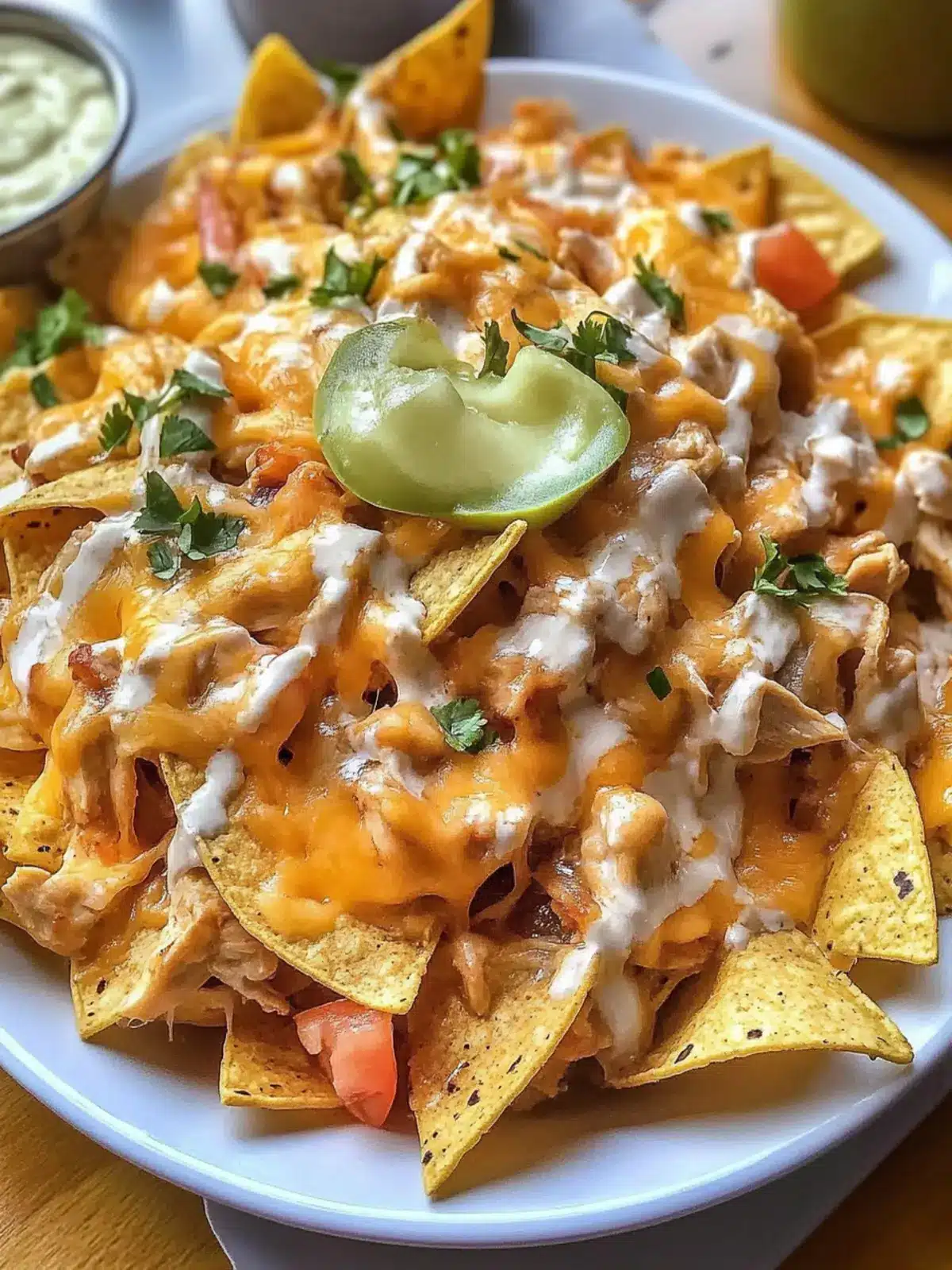 Crockpot Creamy Chicken Nachos for Effortless Game Day Fun 3 Crockpot creamy chicken nachos