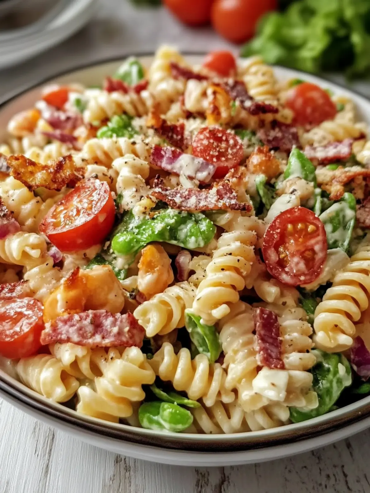 Crispy Creamy BLT Pasta Salad: A Refreshing Summer Delight 3 Crispy Creamy BLT Pasta Salad