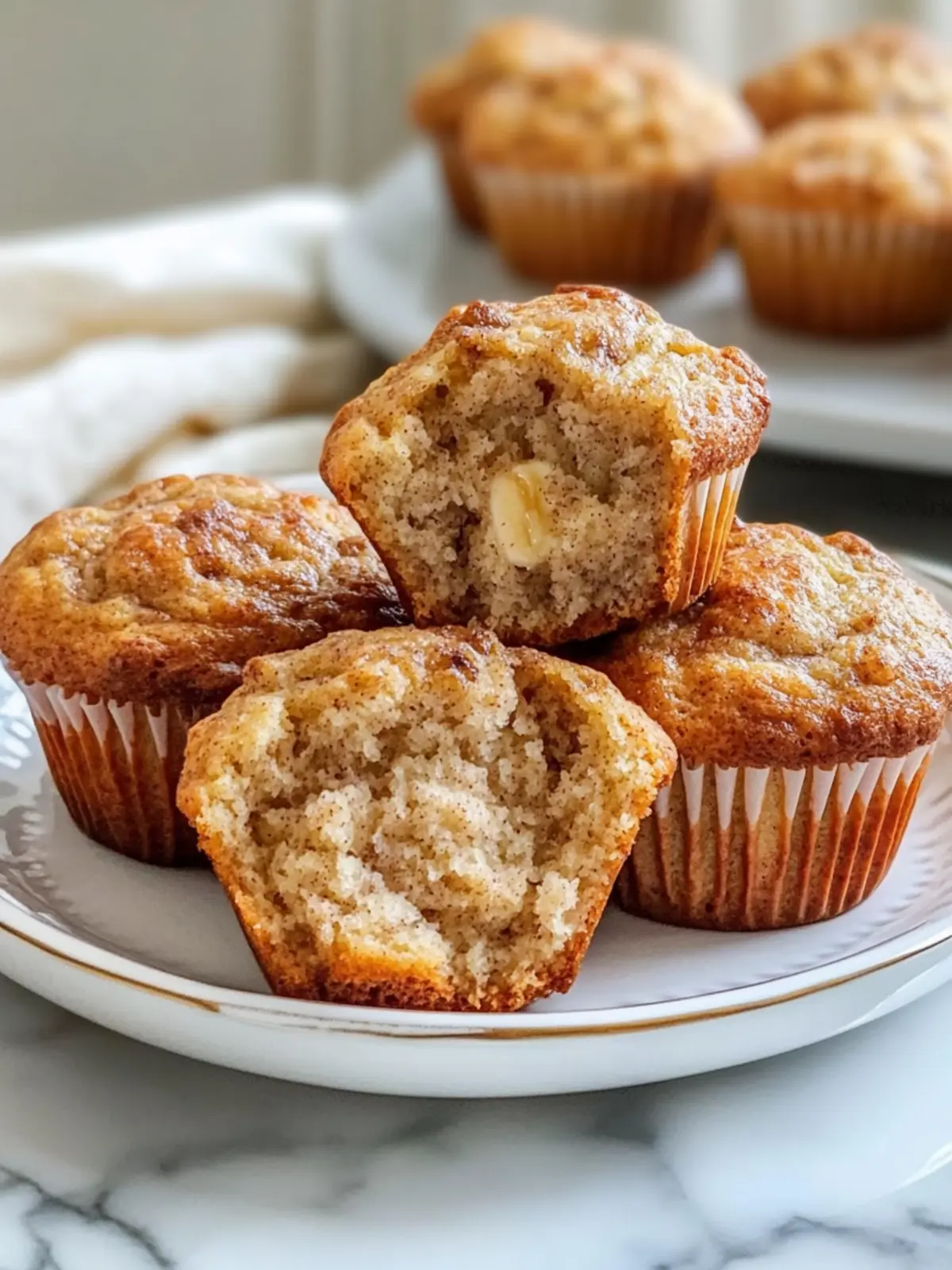 Banana Cinnamon Greek Yogurt Muffins That You'll Love! 4 Banana Cinnamon Greek Yogurt Muffins