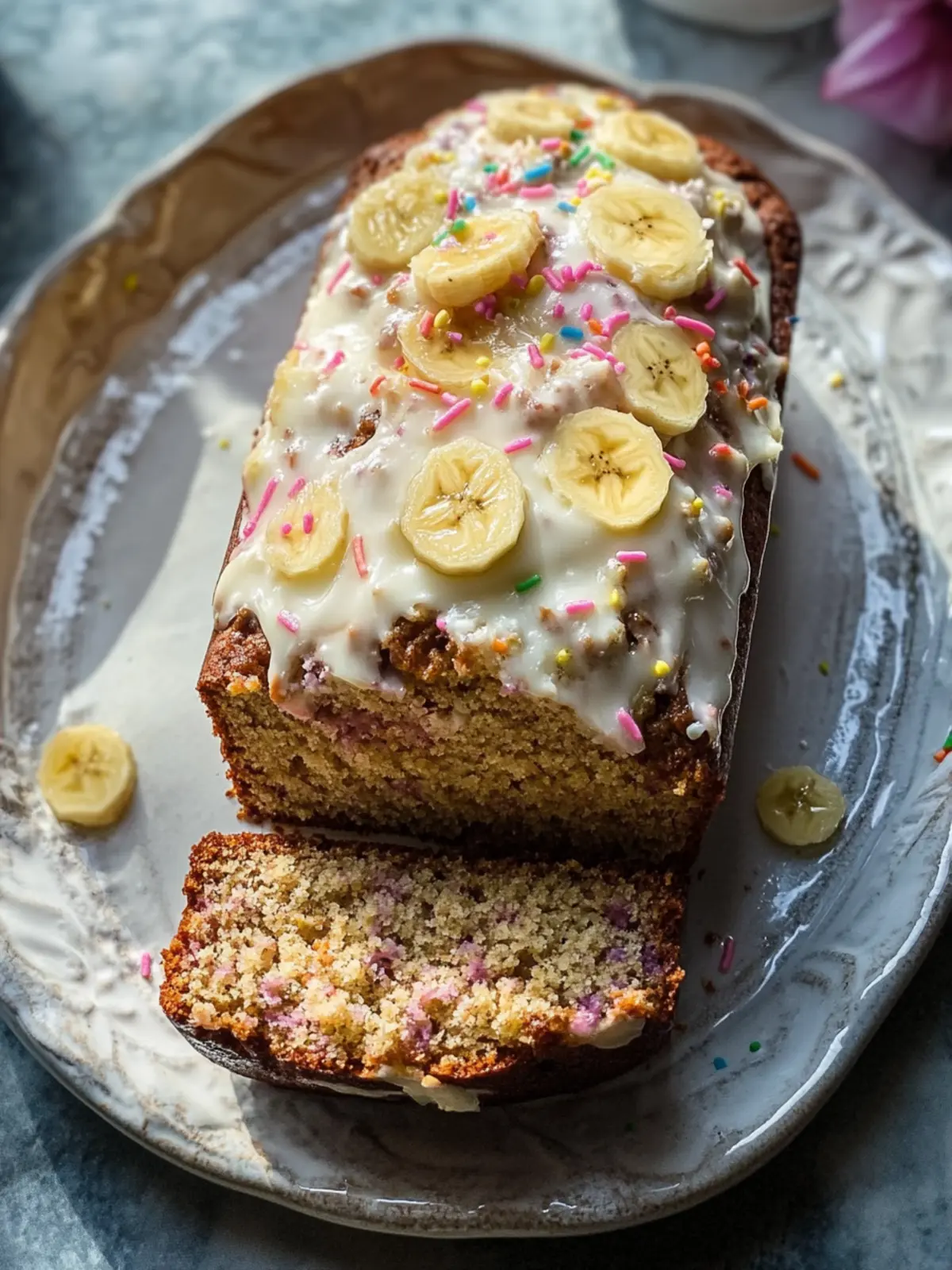 Celebrate Every Bite with Birthday Cake Banana Bread 2 Birthday Cake Banana Bread