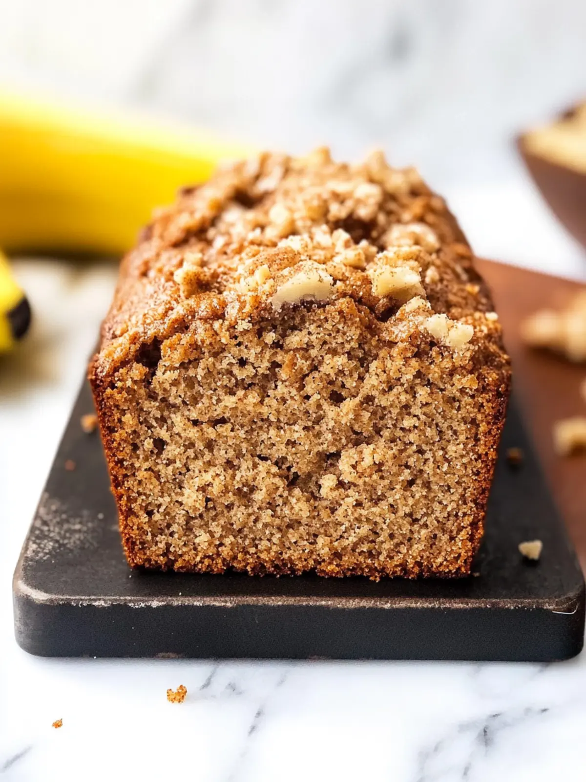 Delicious Whole Wheat Cinnamon Crunch Banana Bread Recipe 5 Whole Wheat Cinnamon Crunch Banana Bread