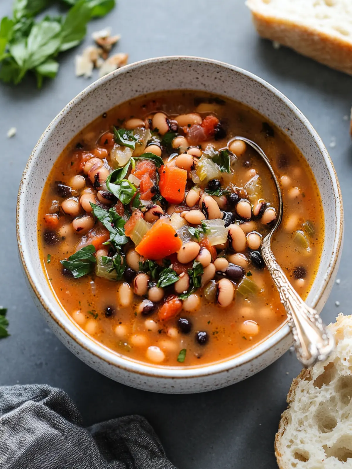 Smoky Black Eyed Pea Soup for Cozy Southern Comfort 2 Smoky Black Eyed Pea Soup