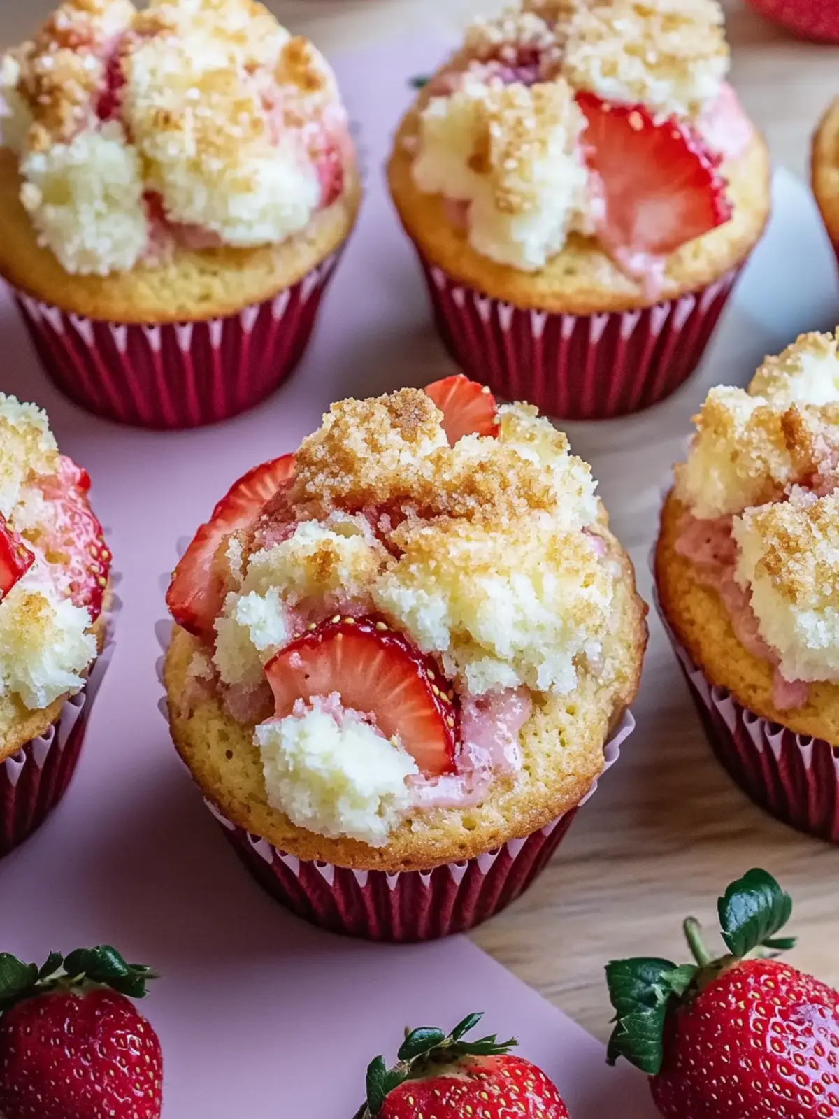 Delicious Strawberry Shortcake Muffins for Your Sweet Cravings 3 Strawberry Shortcake Muffins