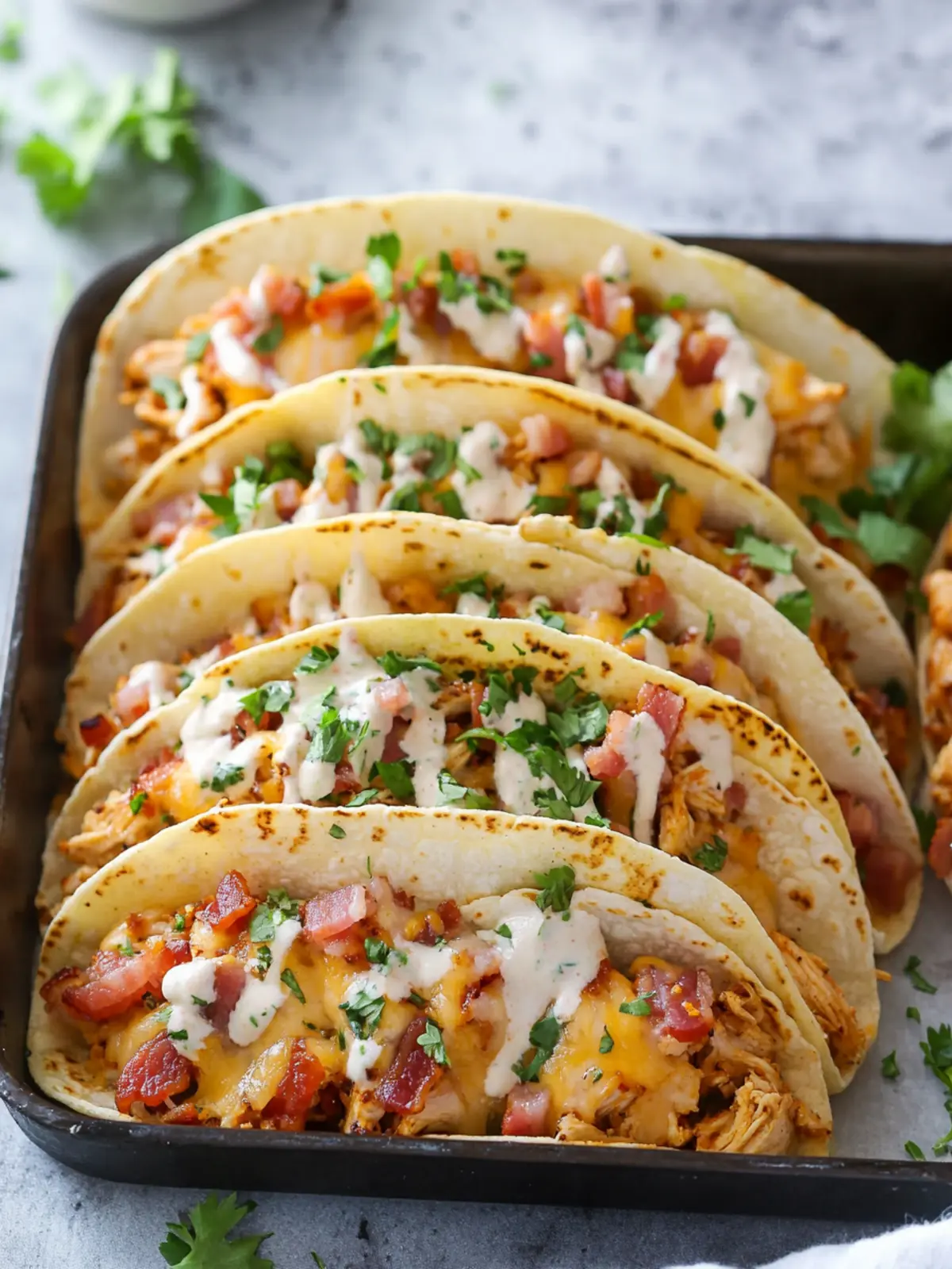 Baked Chicken Bacon Ranch Tacos That Will Wow Your Tastebuds 2 Baked Chicken Bacon Ranch Tacos