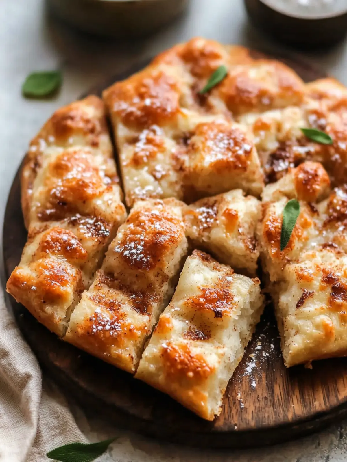 Irresistible Cinnamon Focaccia with Creamy Icing Bliss 2 Cinnamon Focaccia