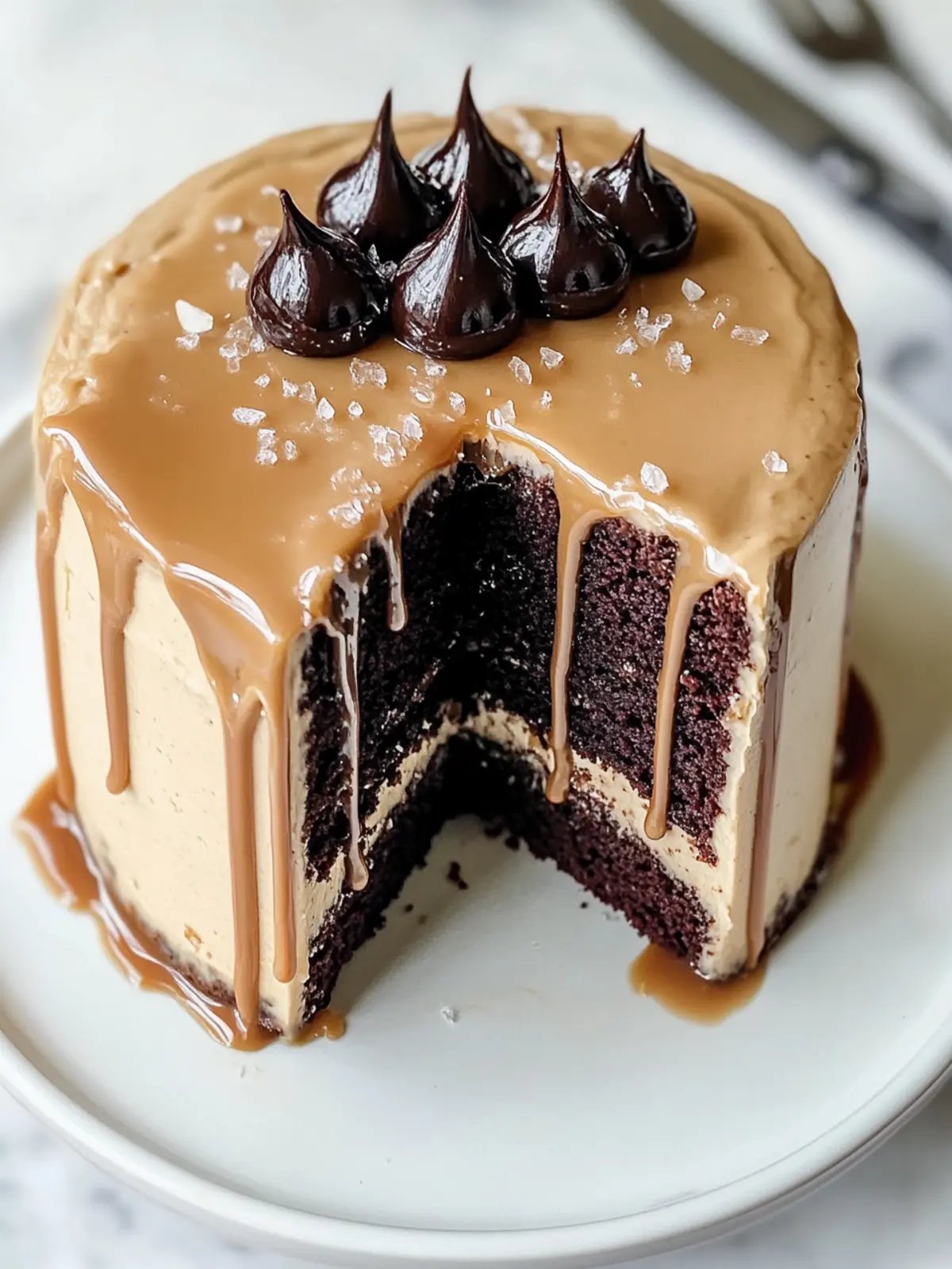 Indulge in Salted Caramel Espresso Chocolate Cake Bliss 4 Salted Caramel Espresso Chocolate Cake