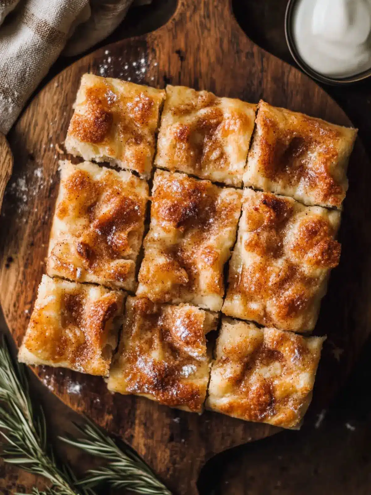 Irresistible Cinnamon Focaccia with Creamy Icing Bliss 5 Cinnamon Focaccia