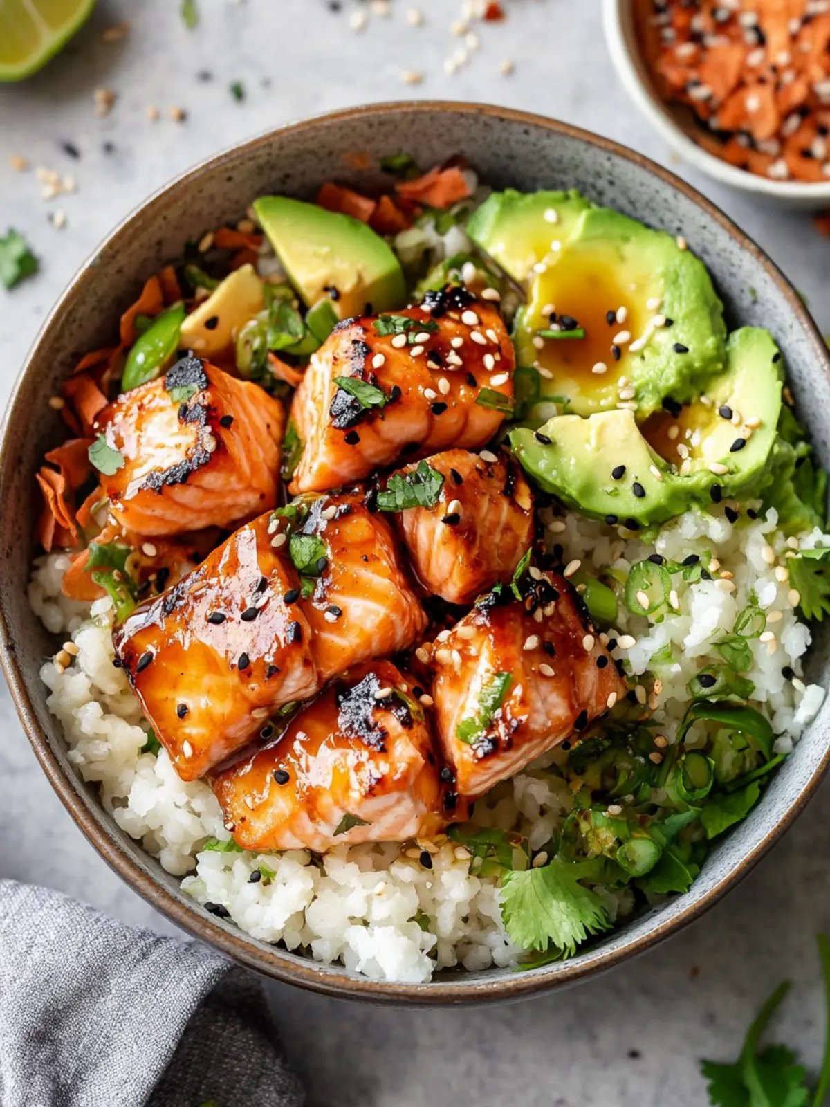 Quick and Tasty Honey Glazed Salmon Bowl for Busy Nights 2 Honey Glazed Salmon Bowl