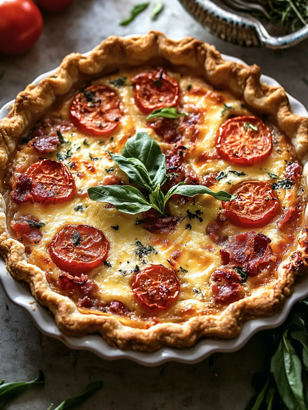 Bacon Onion Tomato Pie: A Southern Comfort to Savor 4 Bacon Onion Tomato Pie