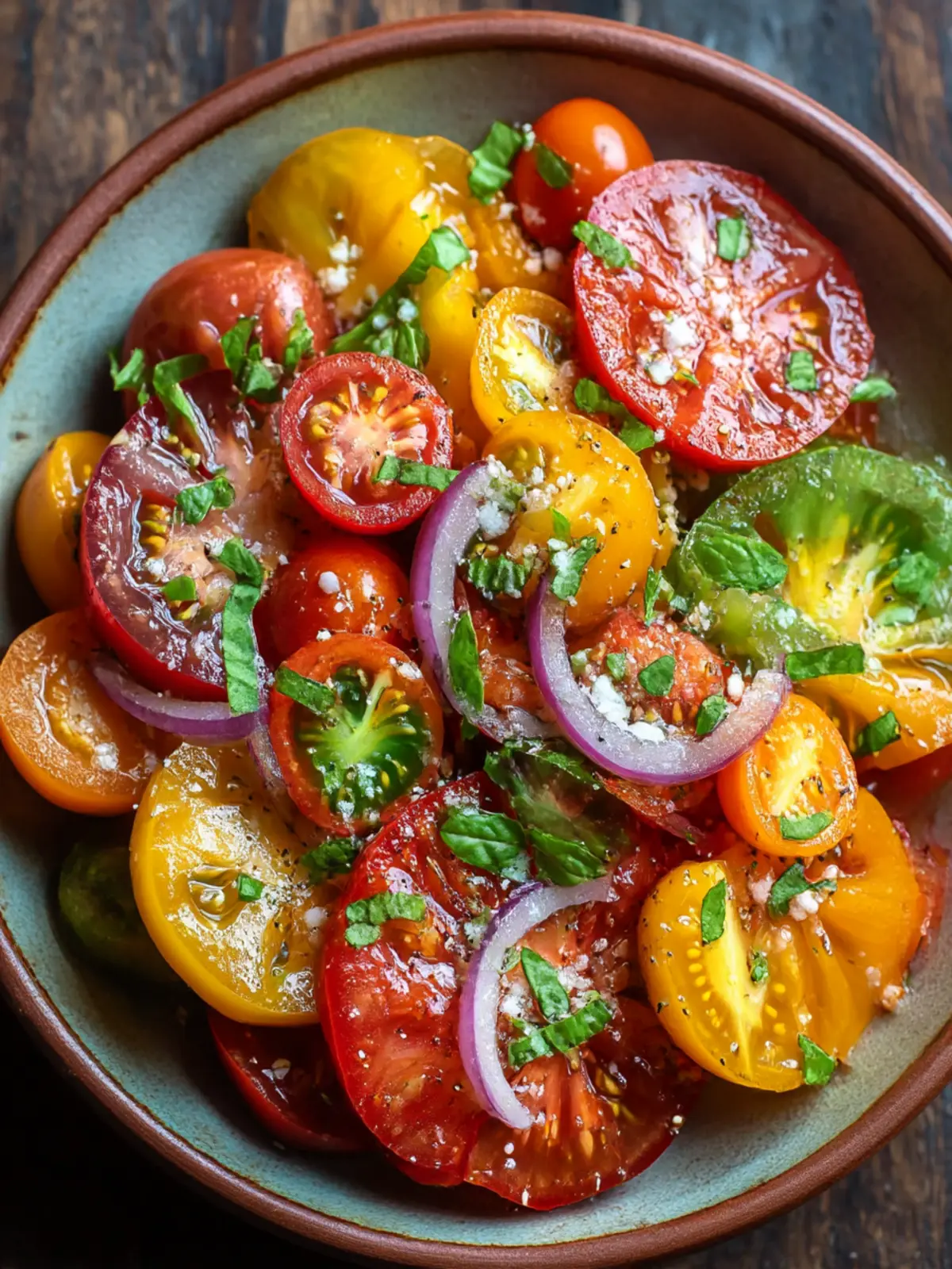 Heirloom Tomato Salad that Bursts with Summer Flavor 4 Heirloom Tomato Salad