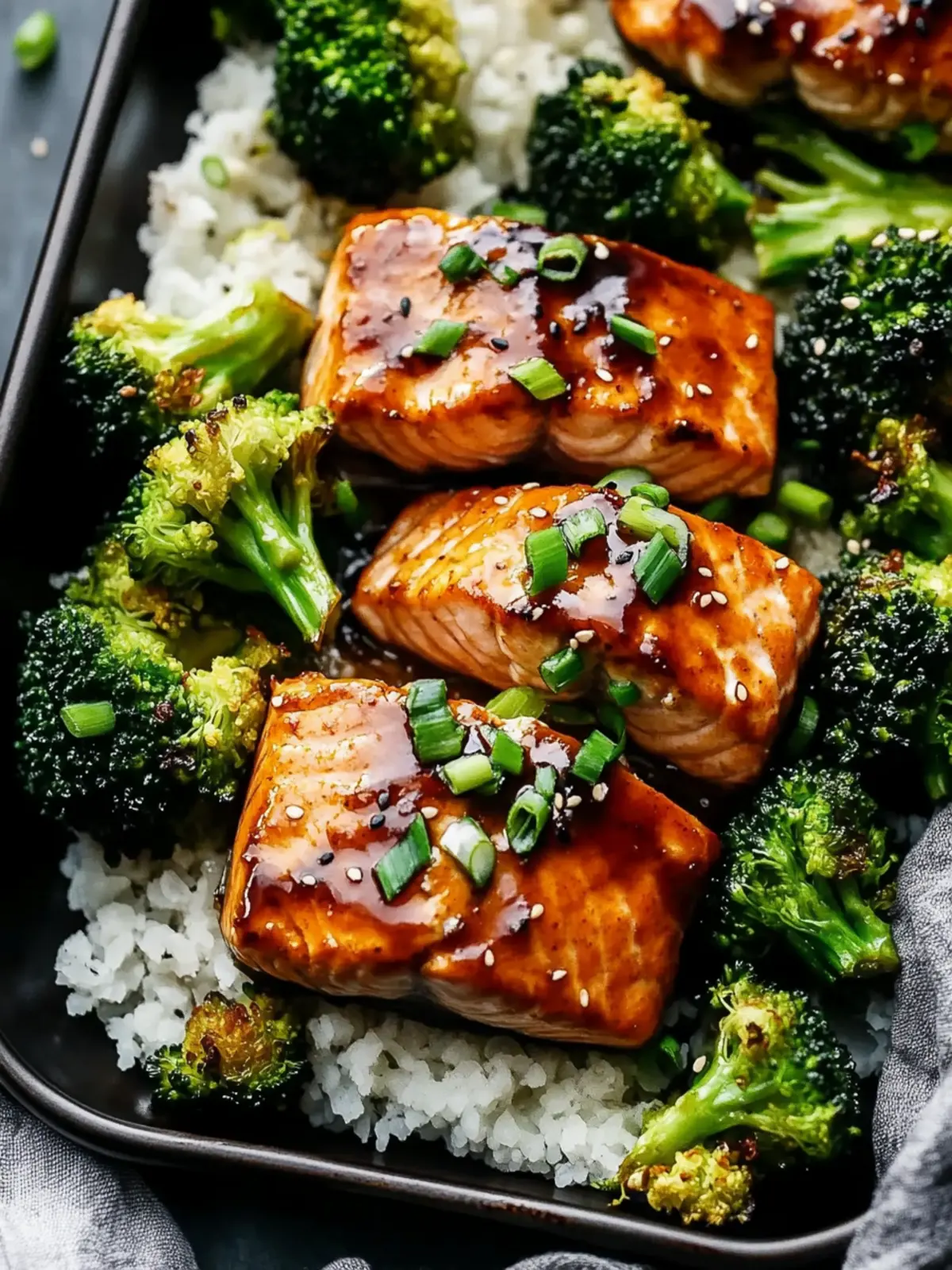 Easy Sheet Pan Teriyaki Salmon and Broccoli for Busy Nights 2 Sheet Pan Teriyaki Salmon and Broccoli