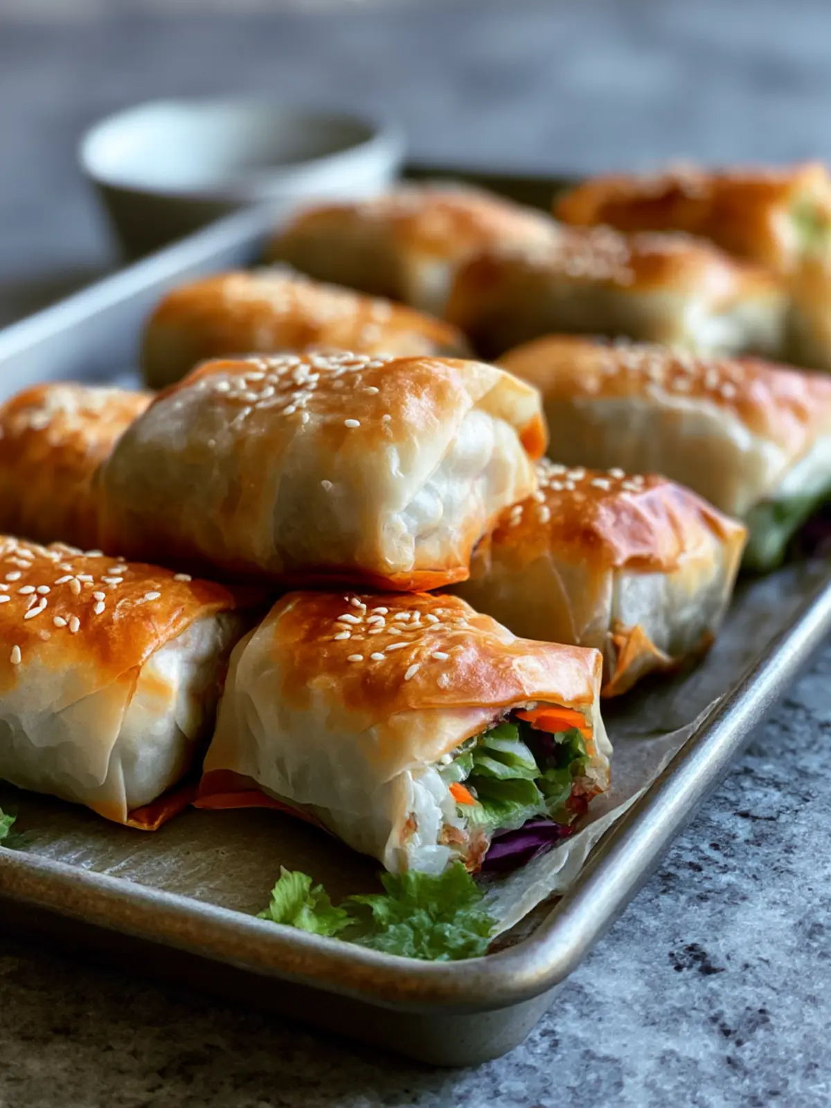 Crispy Sheet Pan Baked Egg Rolls You’ll Crave Again! 2 Sheet Pan Baked Egg Rolls