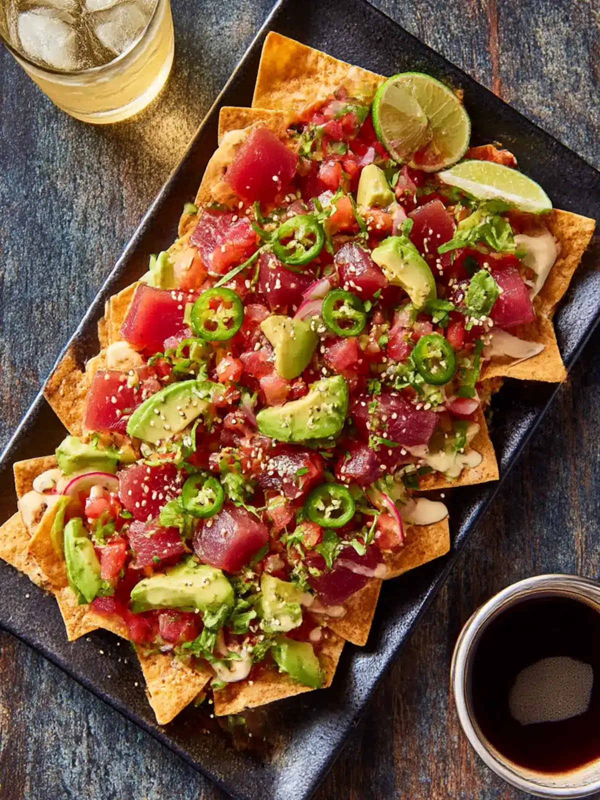 Ahi Tuna Poke Nachos: A Fresh Twist on Classic Crunch 3 Ahi Tuna Poke Nachos