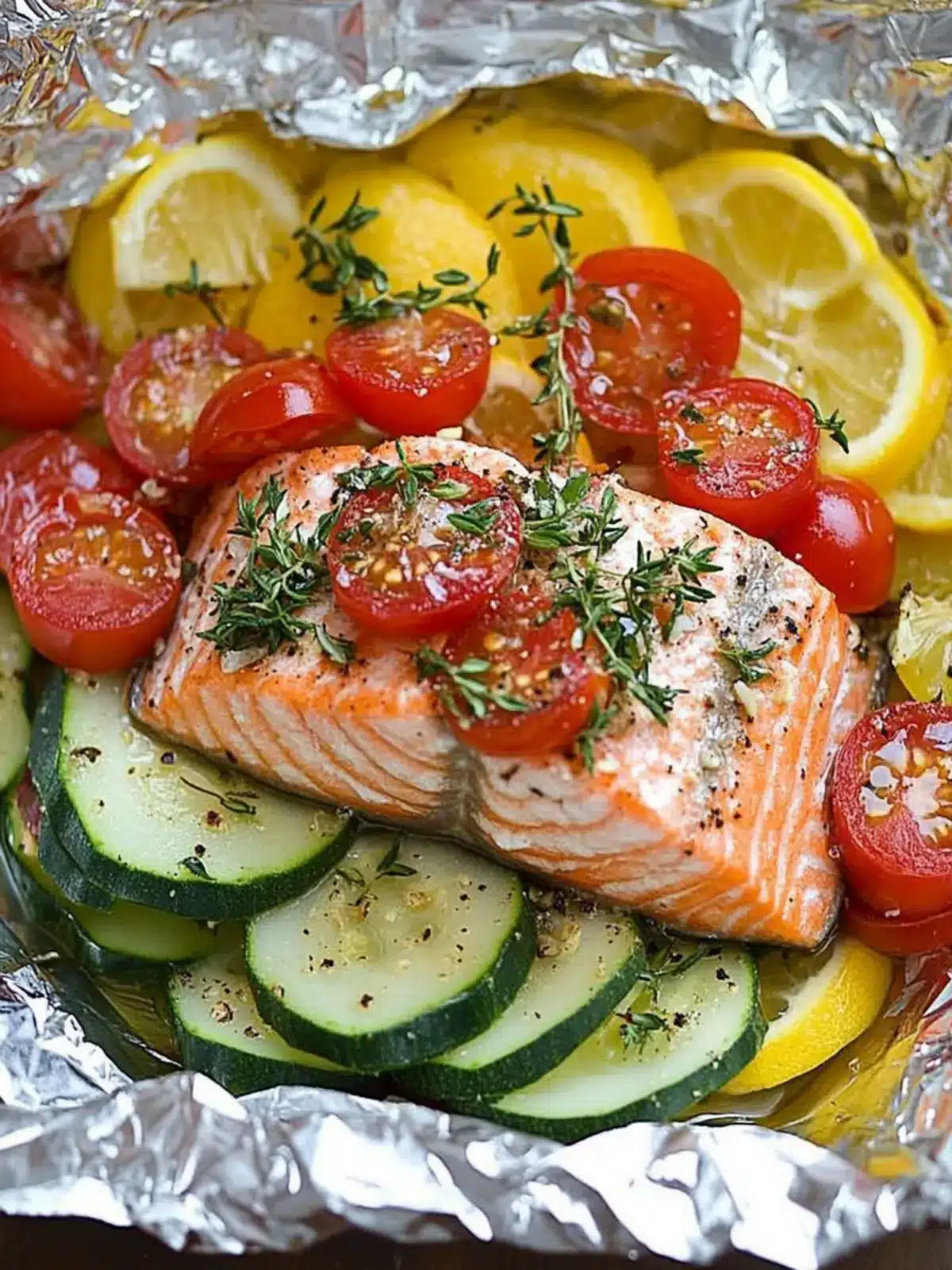 Salmon and Summer Veggies in Foil for a Fresh, Easy Dinner 3 Salmon and Summer Veggies in Foil