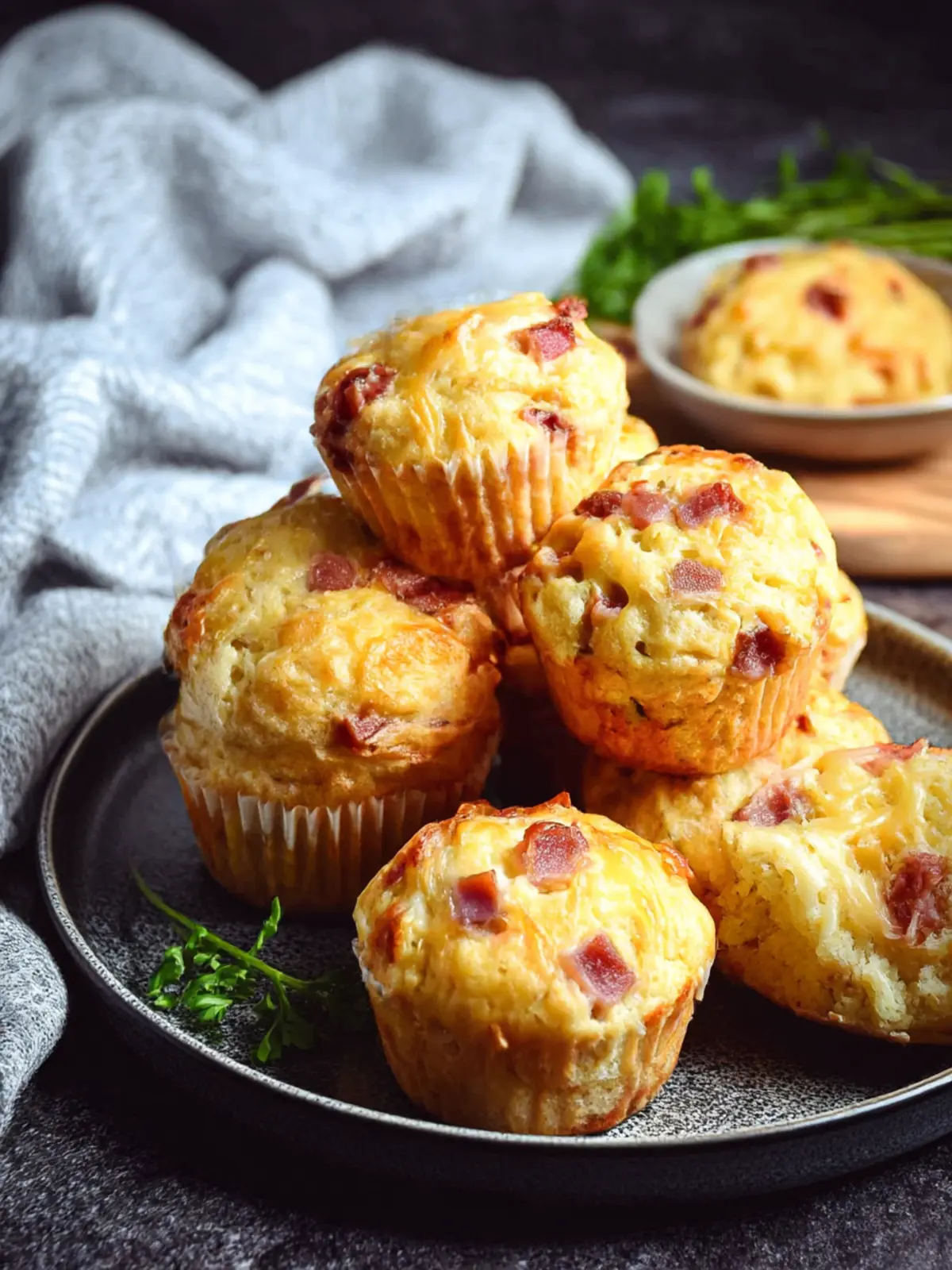 Savory Ham and Cheese Muffins for Easy Grab-and-Go Bliss 3 Ham and Cheese Muffins