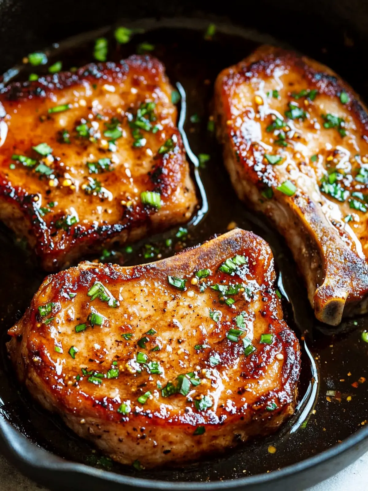 Savory Boneless Pork Chops with Irresistible Honey Garlic Sauce 5 Boneless Pork Chops