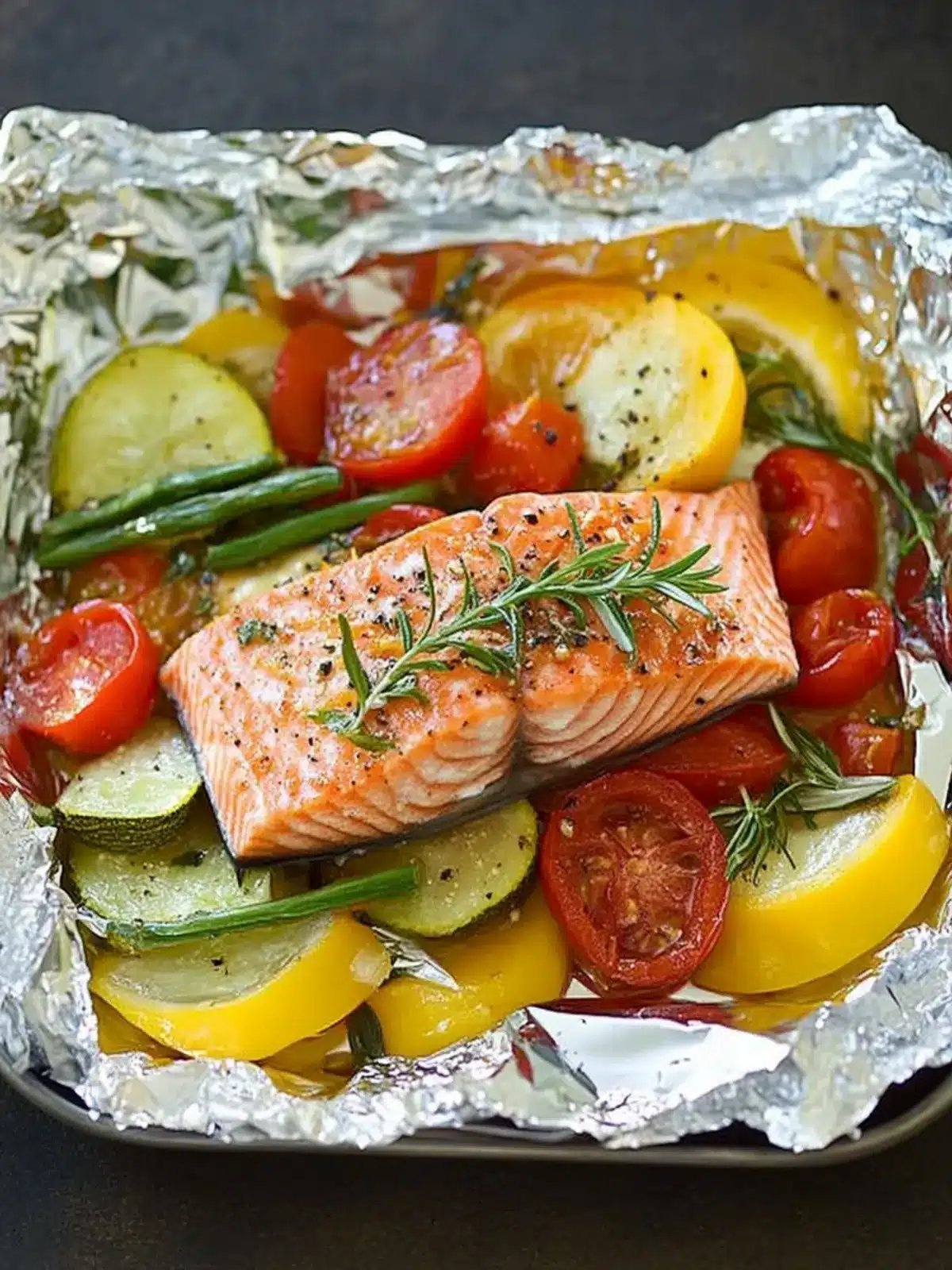 Salmon and Summer Veggies in Foil for a Fresh, Easy Dinner 4 Salmon and Summer Veggies in Foil