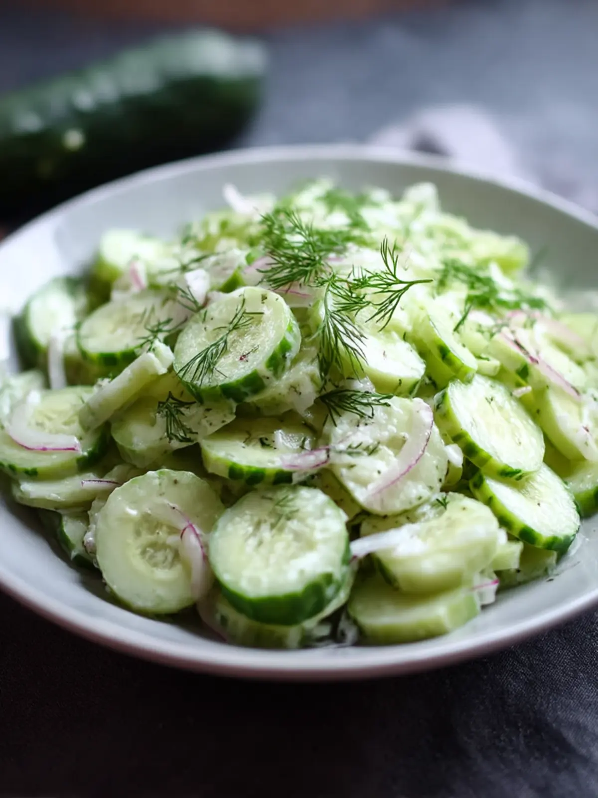 Cucumber Salad with Fresh Dill: Your Perfect Summer Refreshment 2 Cucumber Salad with Fresh Dill