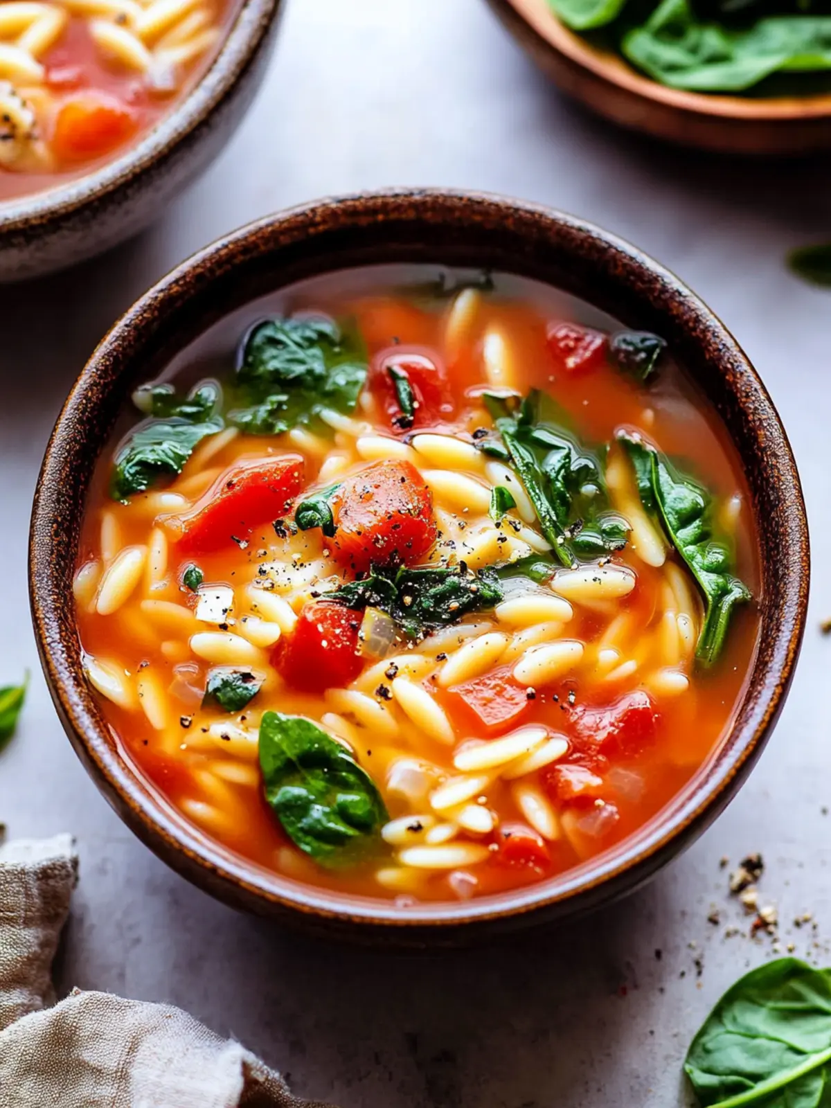 Delicious Italian Orzo Spinach Soup for Cozy Nights 2 Italian Orzo Spinach Soup