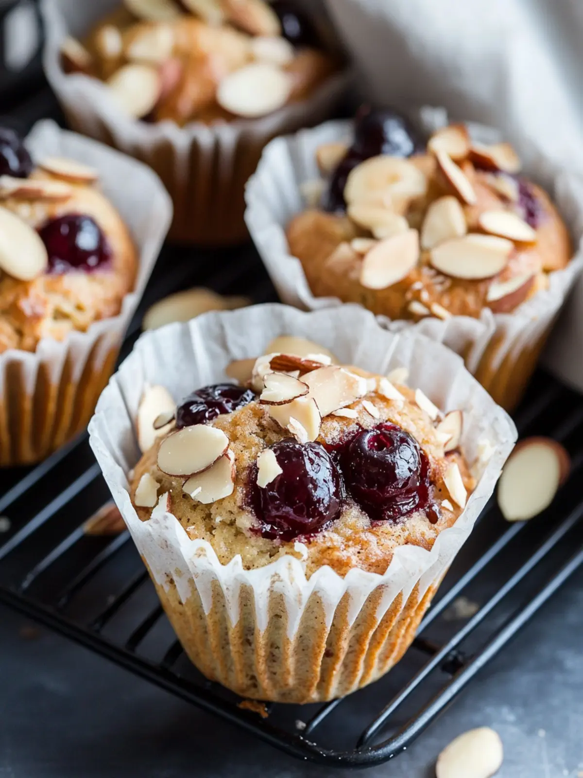 Almond Cherry Muffins that Burst with Flavor and Joy 4 Almond Cherry Muffins