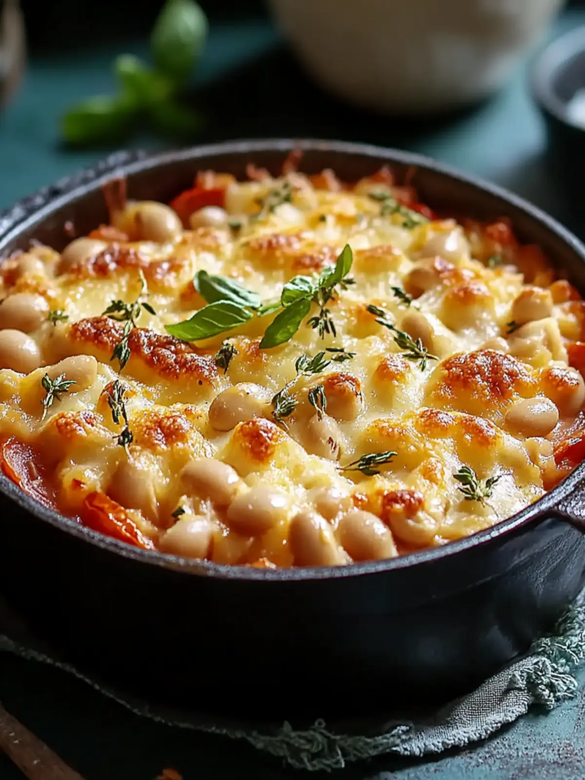 Cheesy White Bean Tomato Bake – Your New Favorite Cozy Dish 3 Cheesy White Bean Tomato Bake