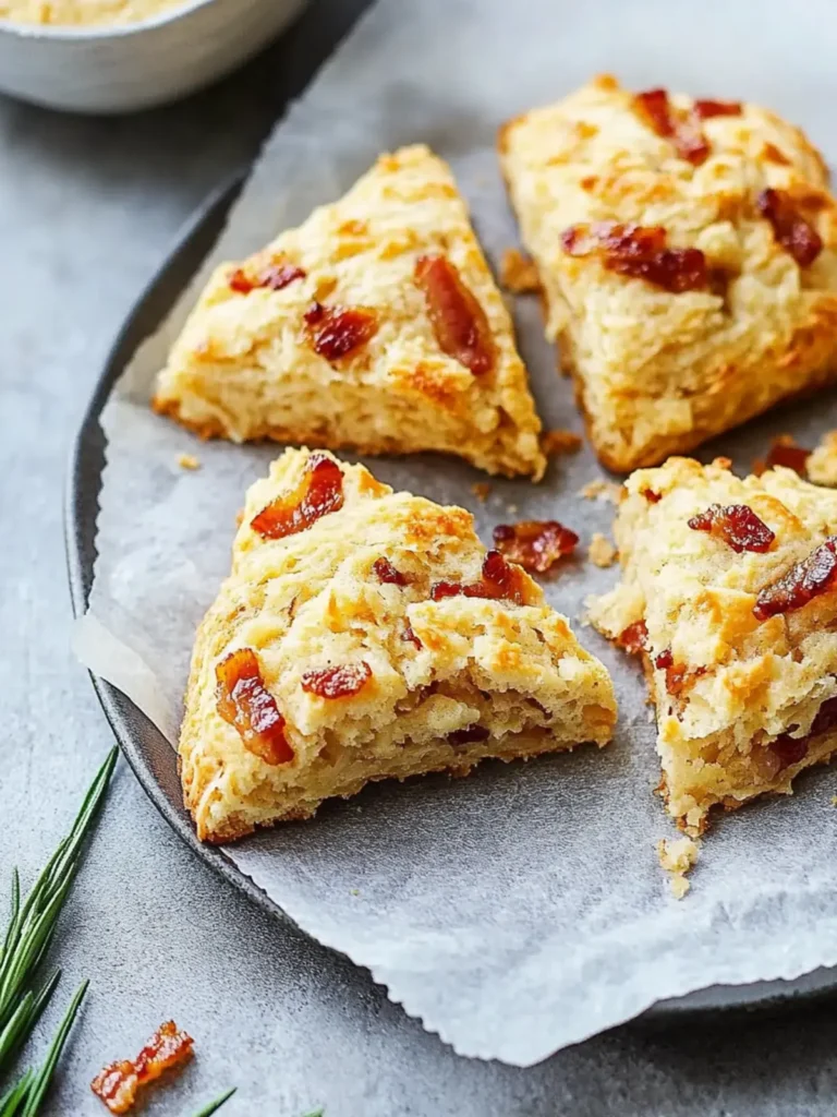 Asiago Caramelized Onion Bacon Scones