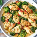Garlic Chicken with Broccoli and Spinach: A Flavorful Bake 8 Garlic Chicken with Broccoli and Spinach