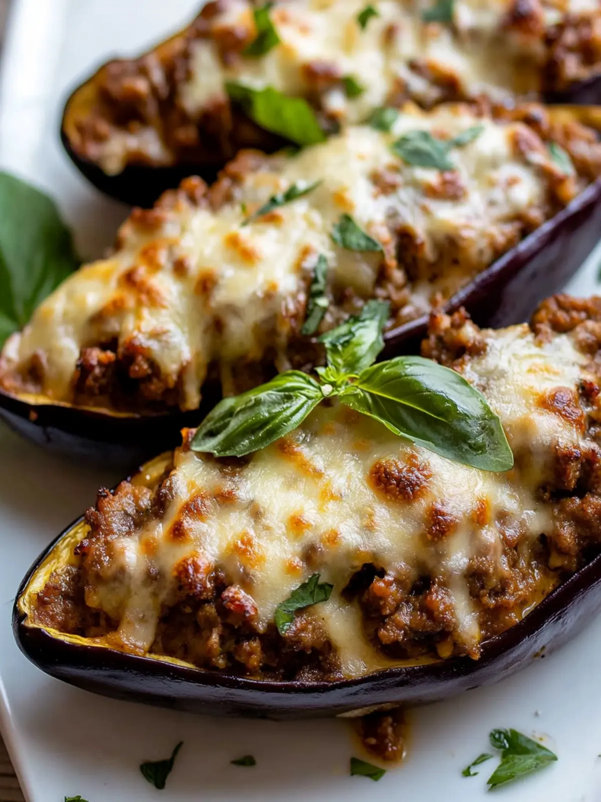Stuffed Eggplant Boats With Sausage for a Comforting Feast 2 Stuffed Eggplant Boats With Sausage
