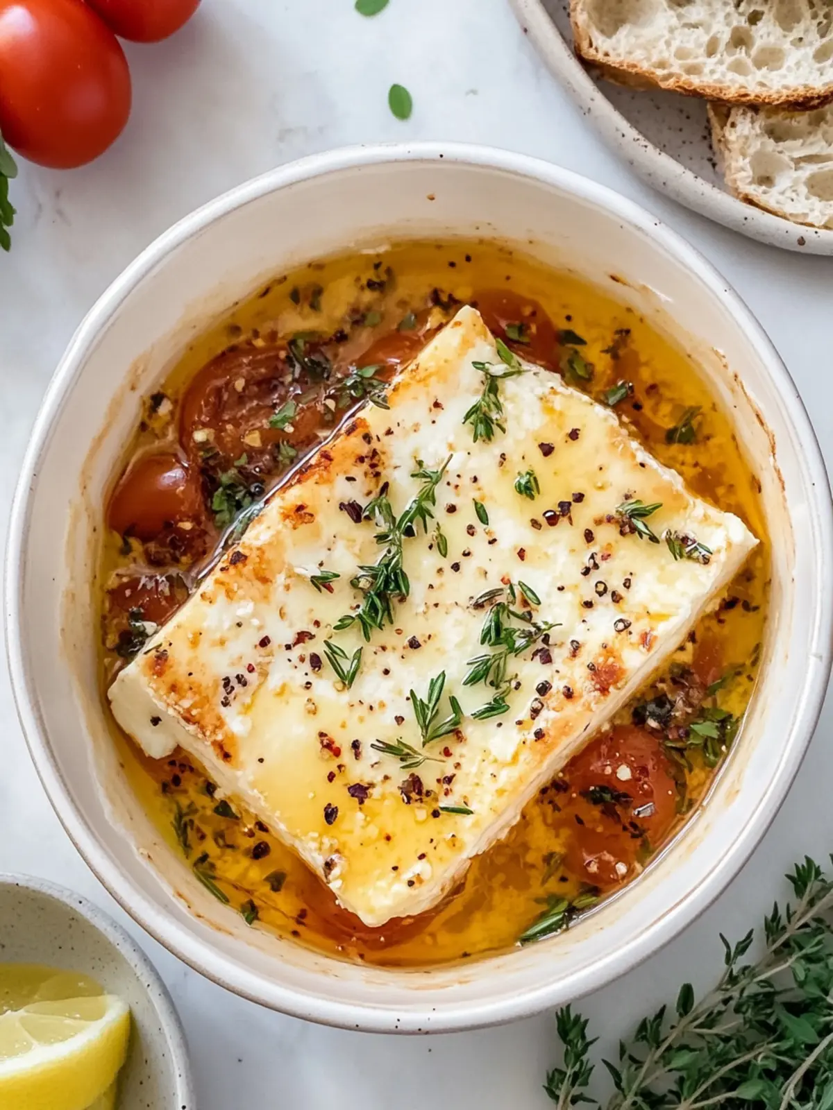 Hot Honey Baked Feta: Irresistibly Sweet and Savory Delight 3 Hot Honey Baked Feta