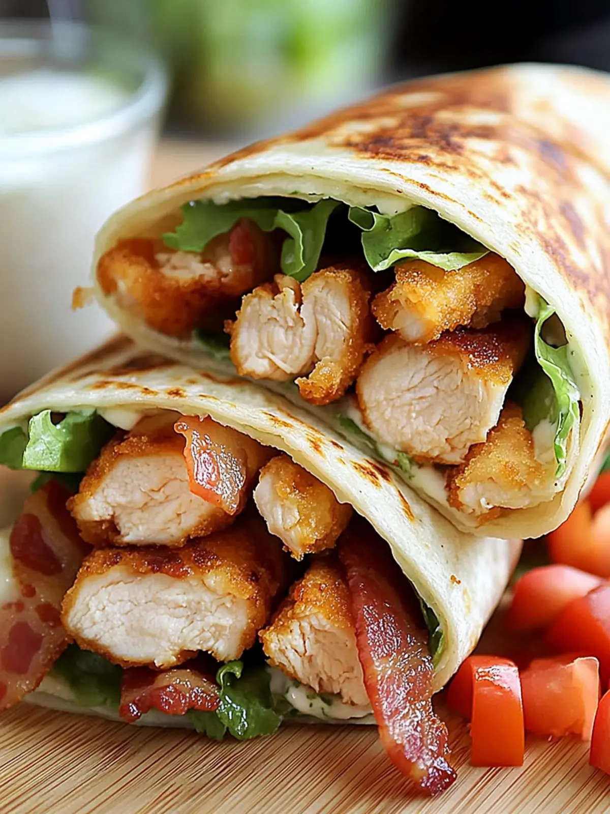 Crispy Chicken Bacon Ranch Wrap: Your New Favorite Quick Bite 2 Crispy Chicken Bacon Ranch Wrap