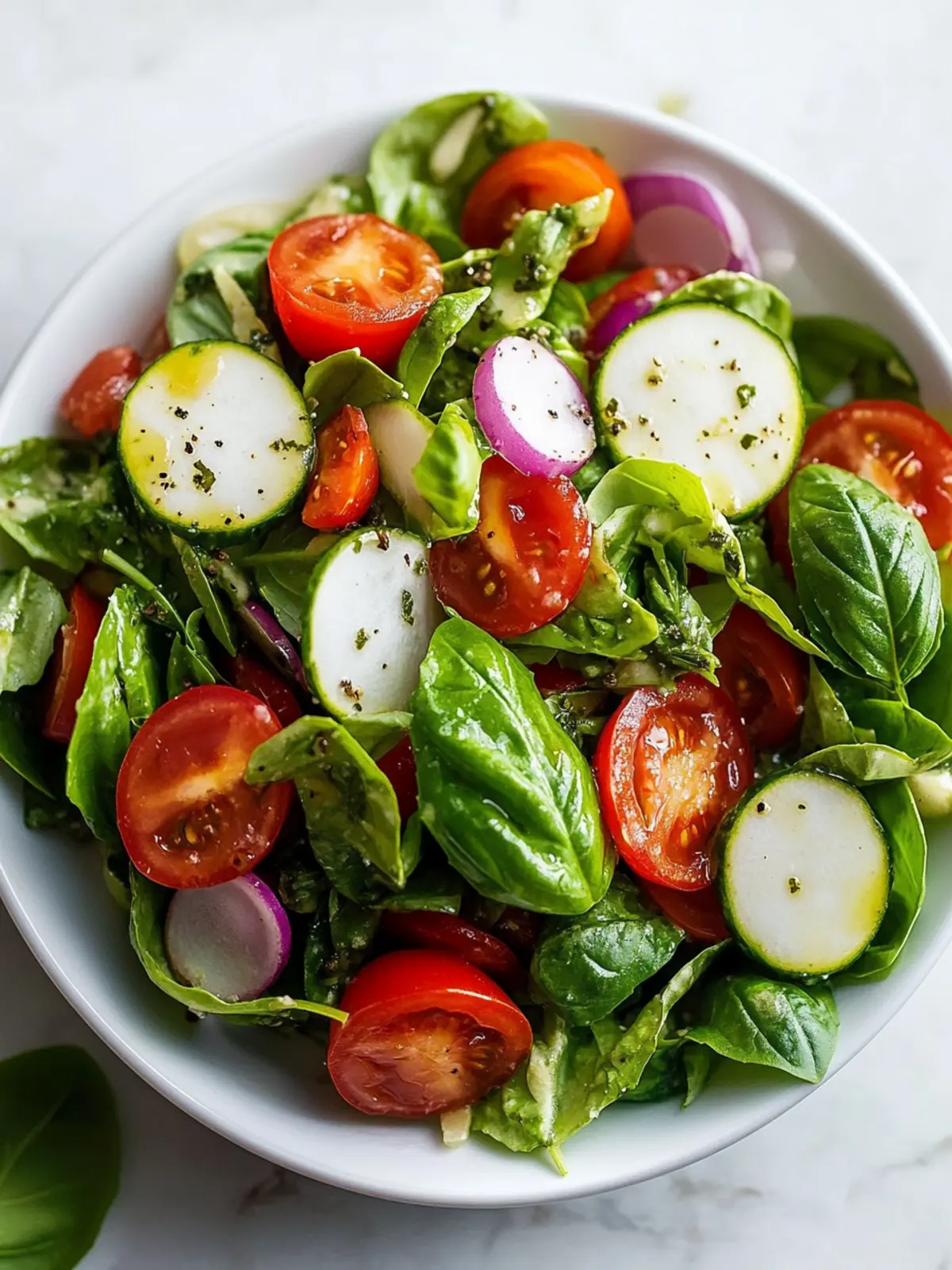 Basil Salad Bliss: Fresh Flavors for Your Next Meal 5 Basil Salad
