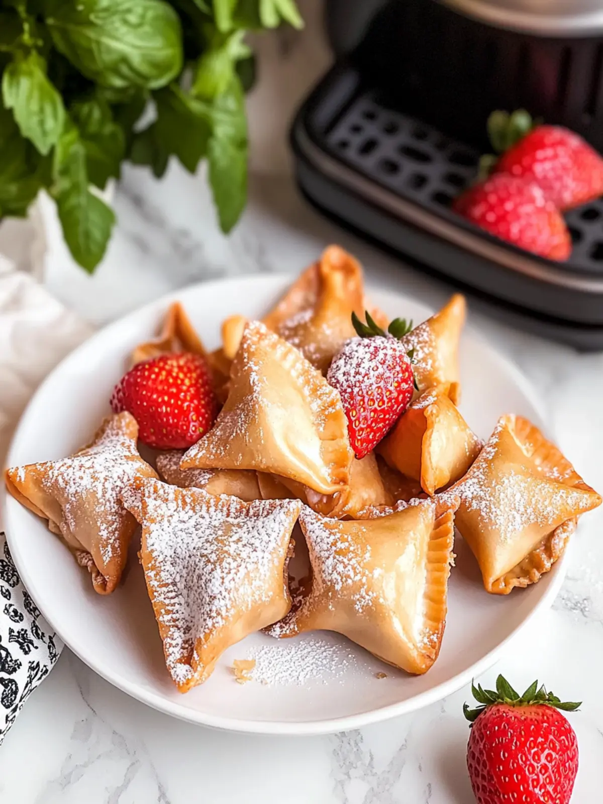 Air Fryer Strawberry Cheesecake Wontons You’ll Love to Make 3 Air Fryer Strawberry Cheesecake Wontons