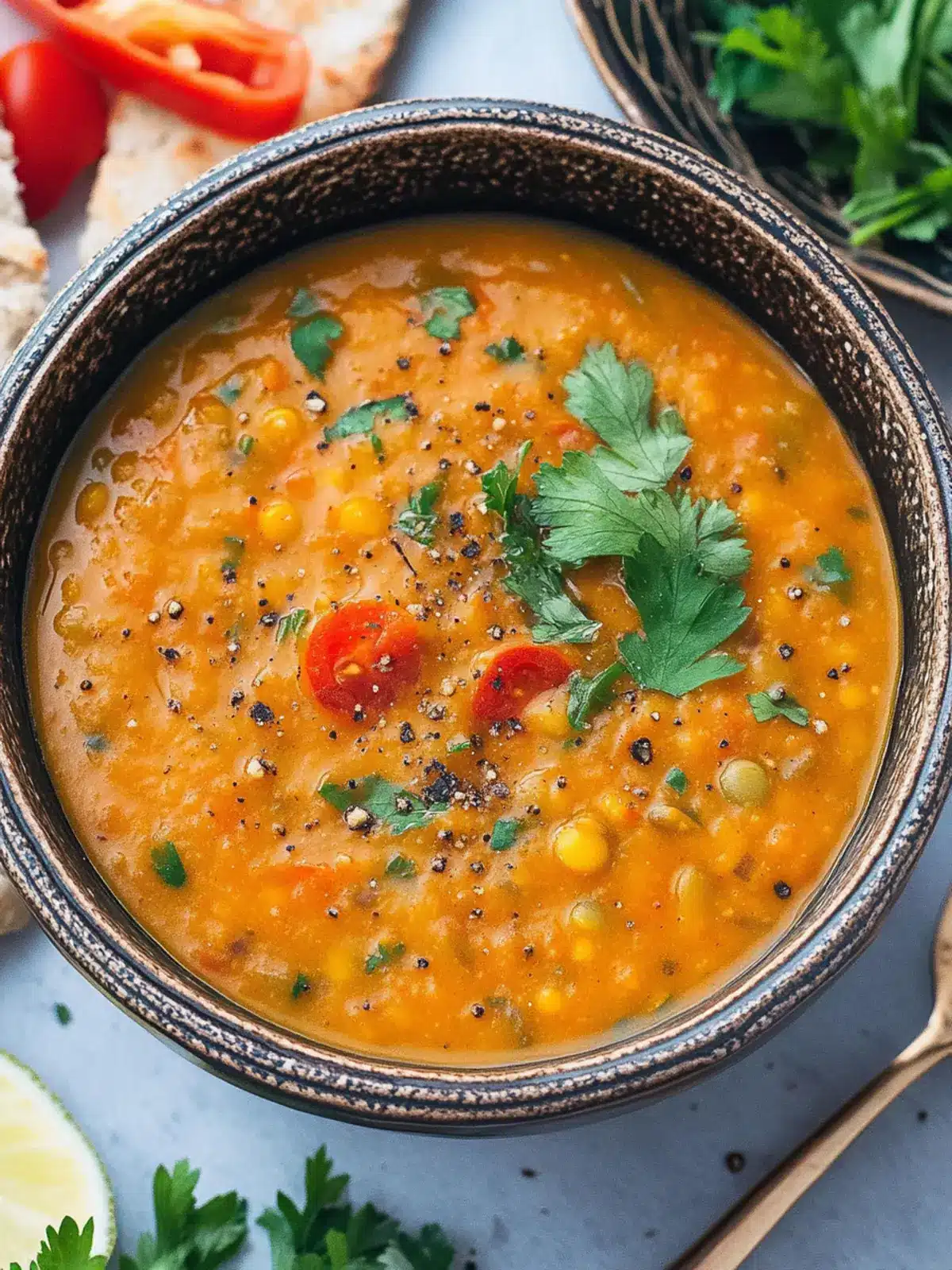 Hearty Tomato Lentil Soup Recipe for Comfort and Wellness 3 Tomato Lentil Soup