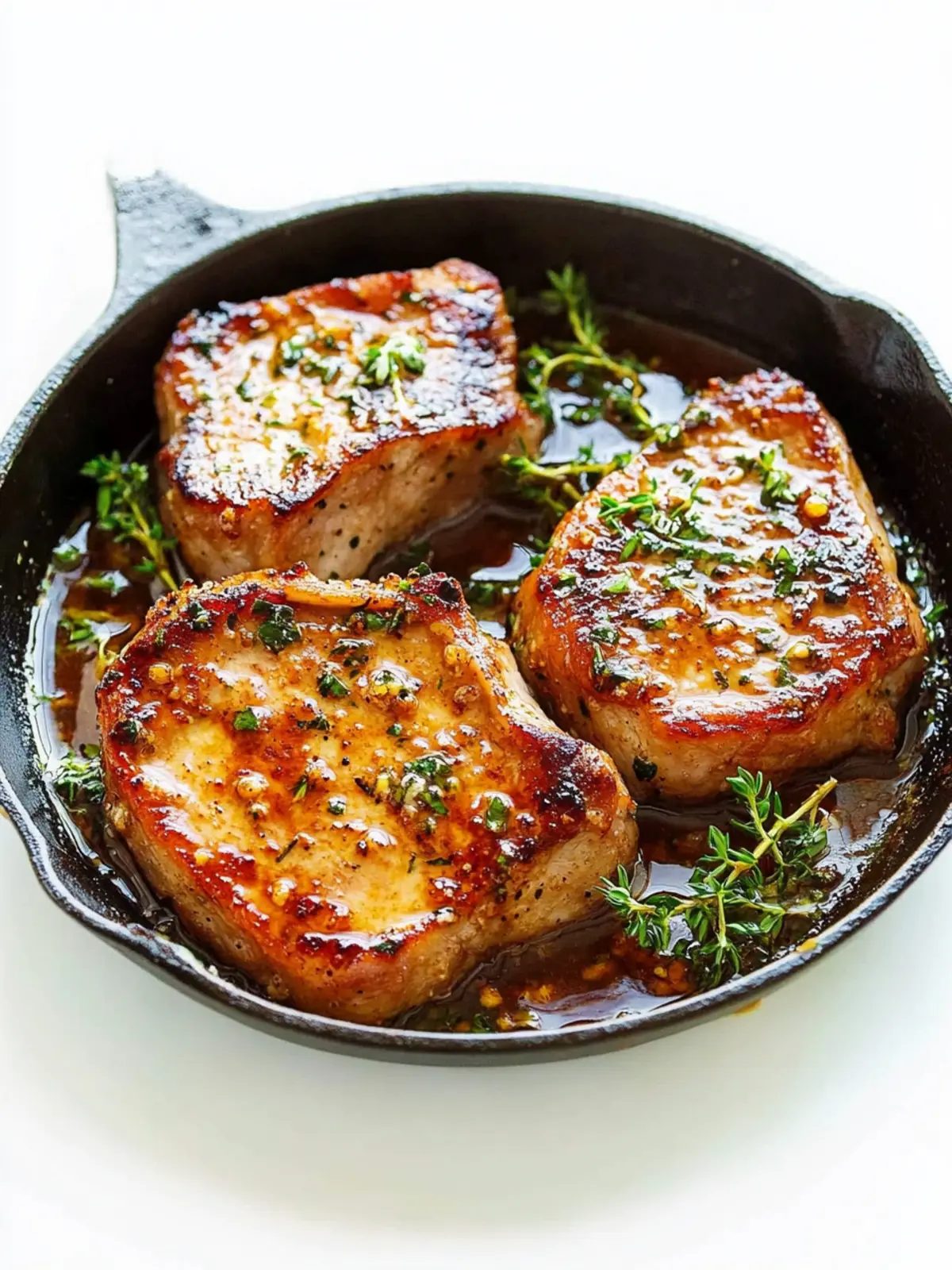 Savory Boneless Pork Chops with Irresistible Honey Garlic Sauce 4 Boneless Pork Chops