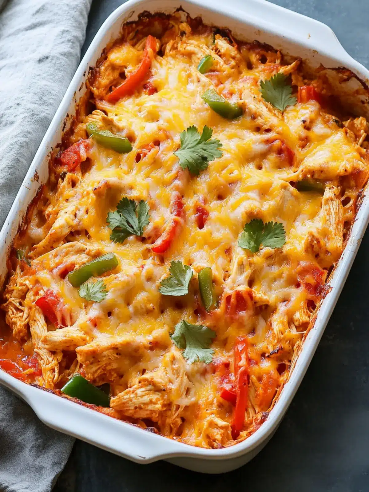 Savory Chicken Fajita Casserole for Quick Family Dinners 2 Chicken Fajita Casserole