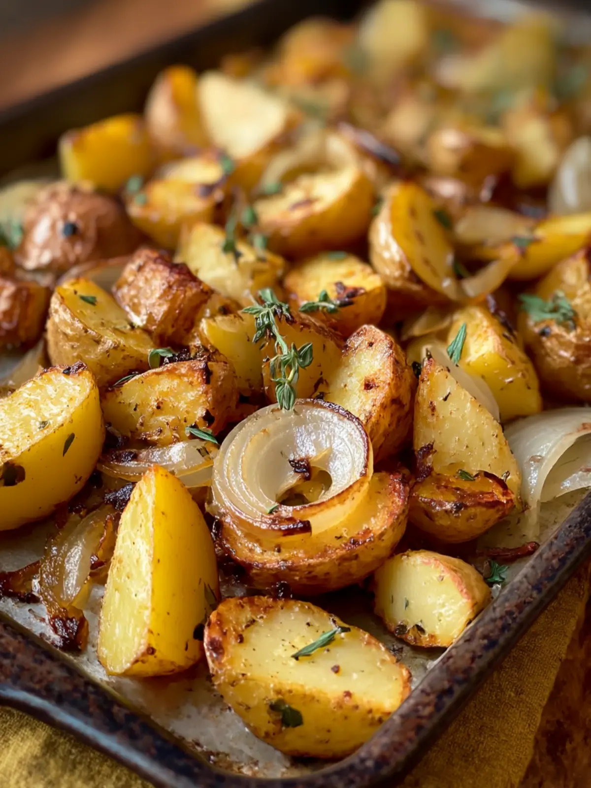 Savory Oven Fried Potatoes & Onions for Comfort Food Bliss 2 Oven Fried Potatoes & Onions