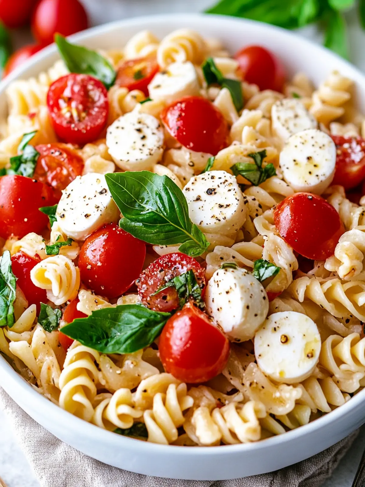 Delicious Caprese Pasta Salad: Make-Ahead for Summer Fun 4 Caprese Pasta Salad