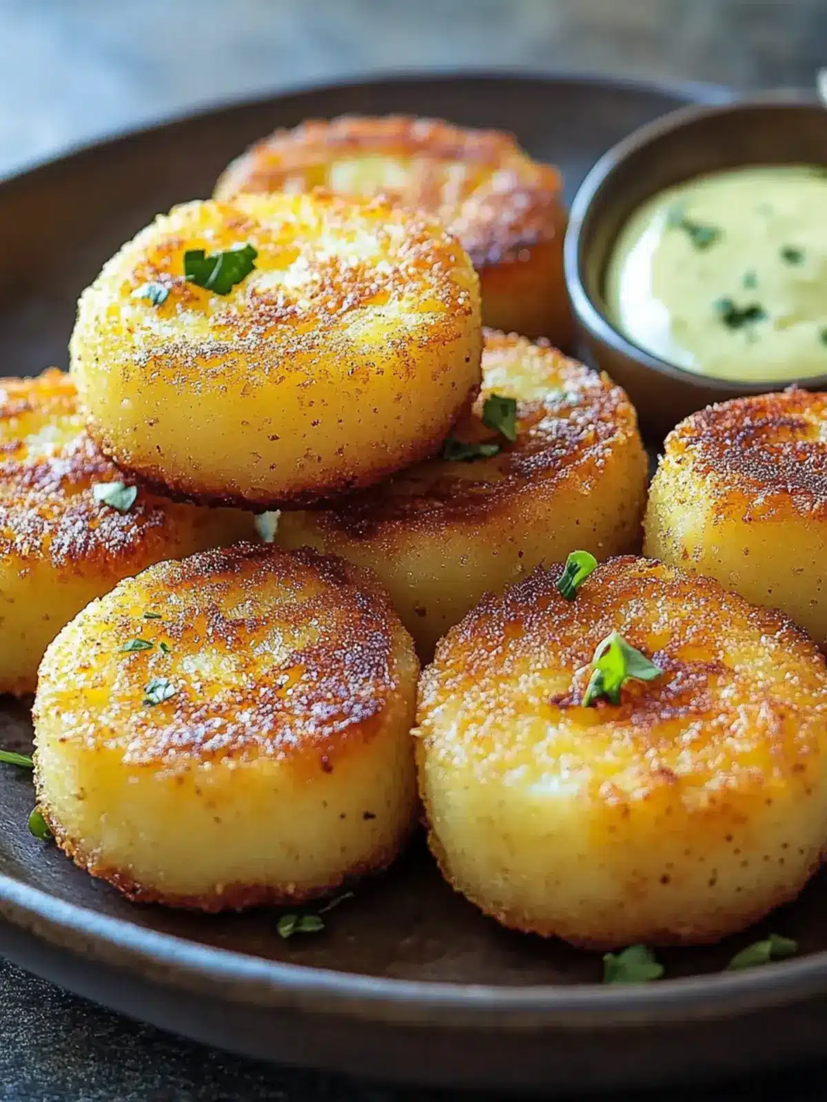 Crispy Caribbean Yucca Cakes with Zesty Garlic-Lime Mojo 3 Crispy Caribbean Yucca Cakes