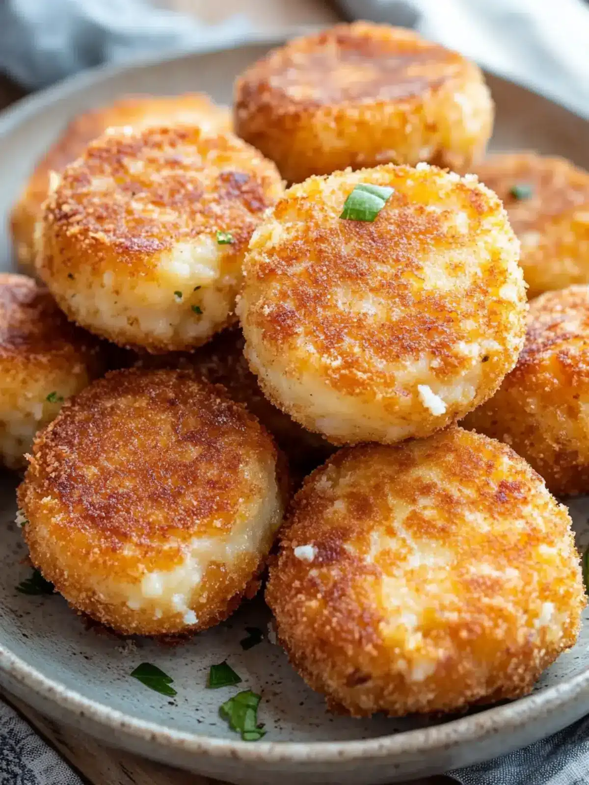 Crispy Mashed Potato Croquettes with Ham & Cheese Magic 4 Mashed Potato Croquettes (Ham & Cheese)