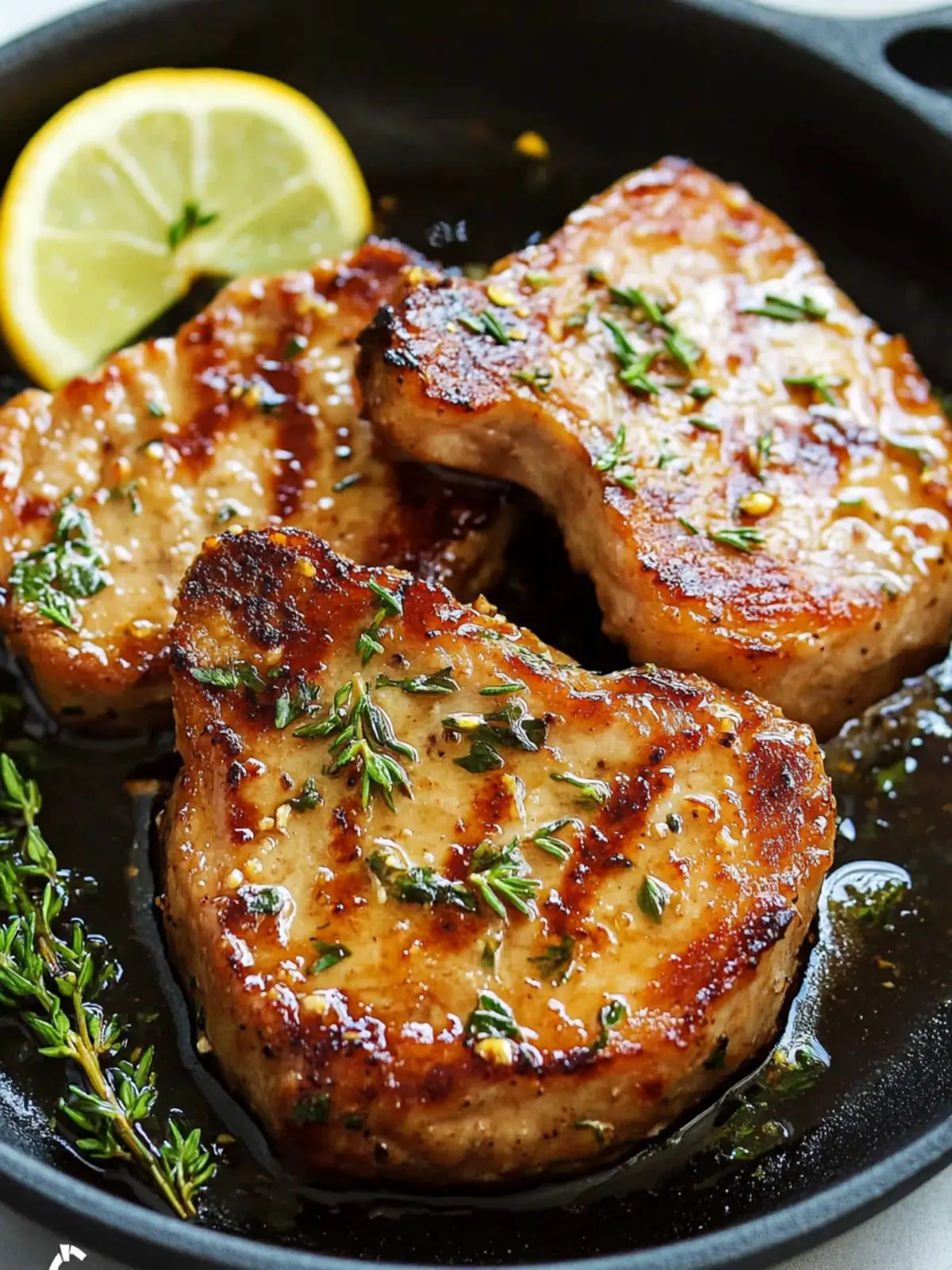 Savory Boneless Pork Chops with Irresistible Honey Garlic Sauce 2 Boneless Pork Chops