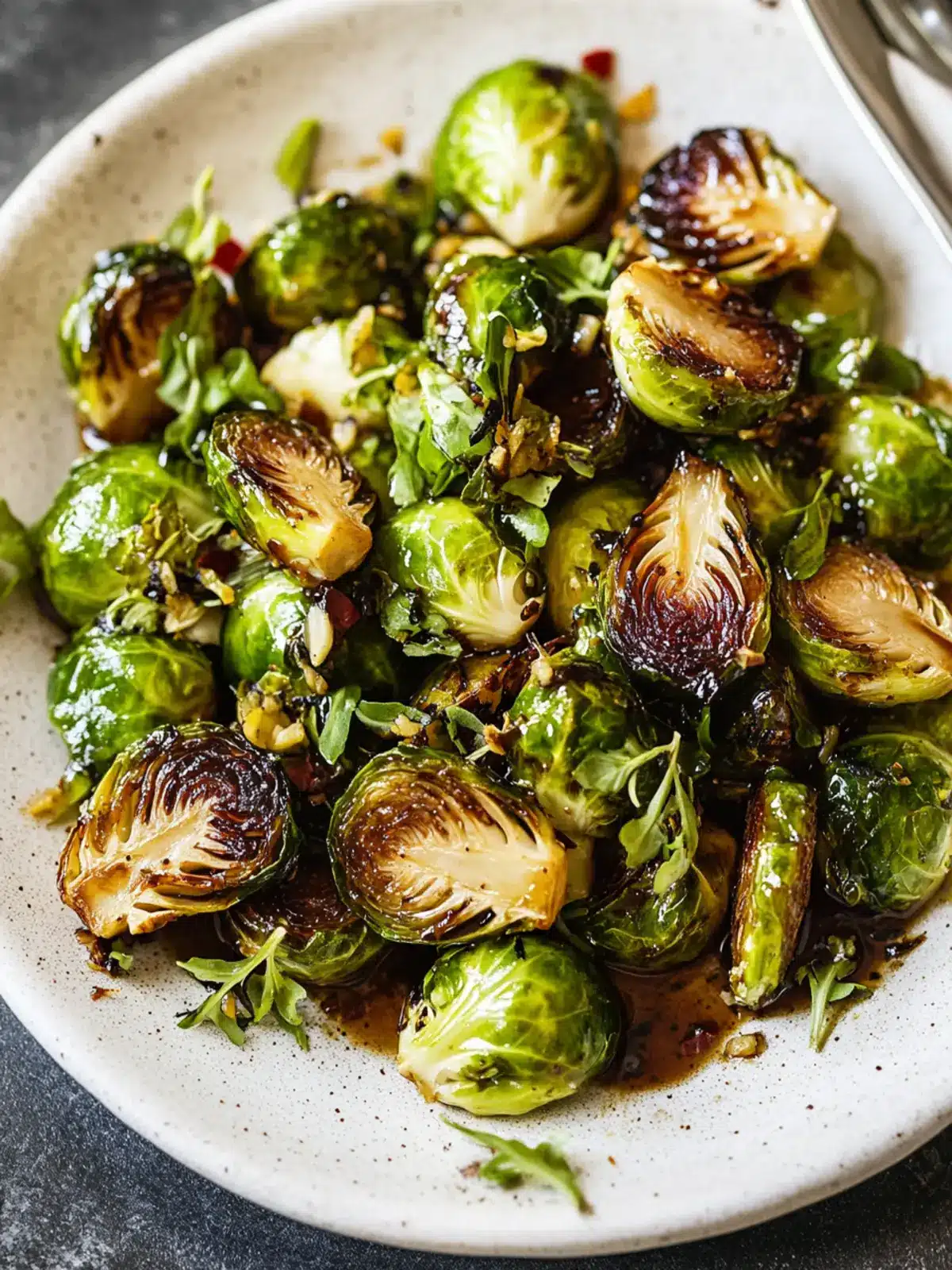 Sweet and Savory Honey Balsamic Brussels Sprouts Delight 3 Honey Balsamic Brussels Sprouts