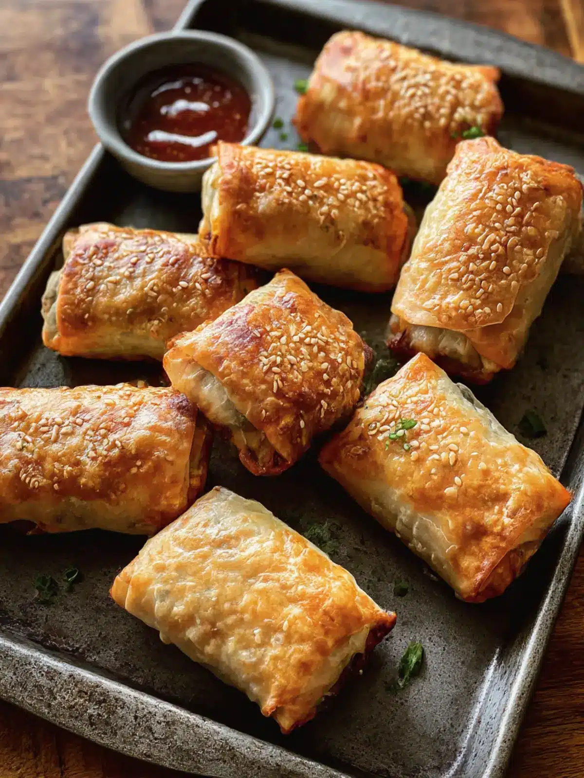 Crispy Sheet Pan Baked Egg Rolls You’ll Crave Again! 4 Sheet Pan Baked Egg Rolls