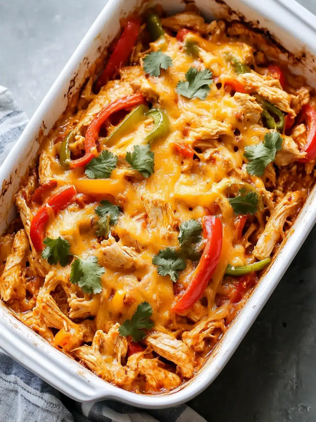 Savory Chicken Fajita Casserole for Quick Family Dinners 5 Chicken Fajita Casserole