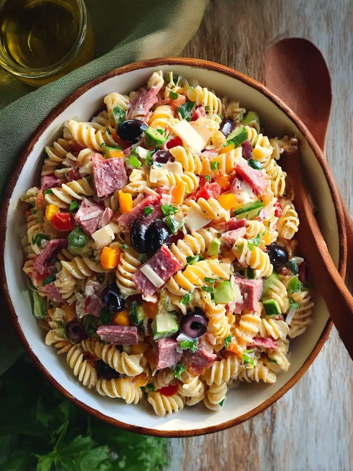 Muffuletta Pasta Salad: A Flavor-Packed Twist for Your Table 4 Muffuletta Pasta Salad